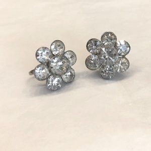 💎Vintage Coro diamond paste earring💎